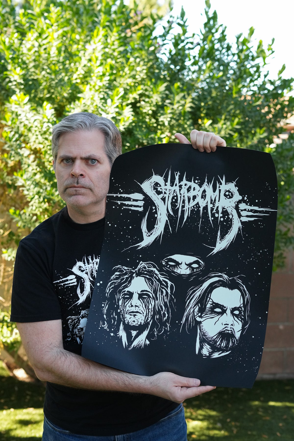 Glow-in-the-Dark Black Metal Poster