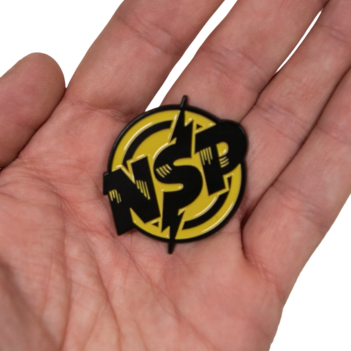 NSP Bolt Enamel Pin