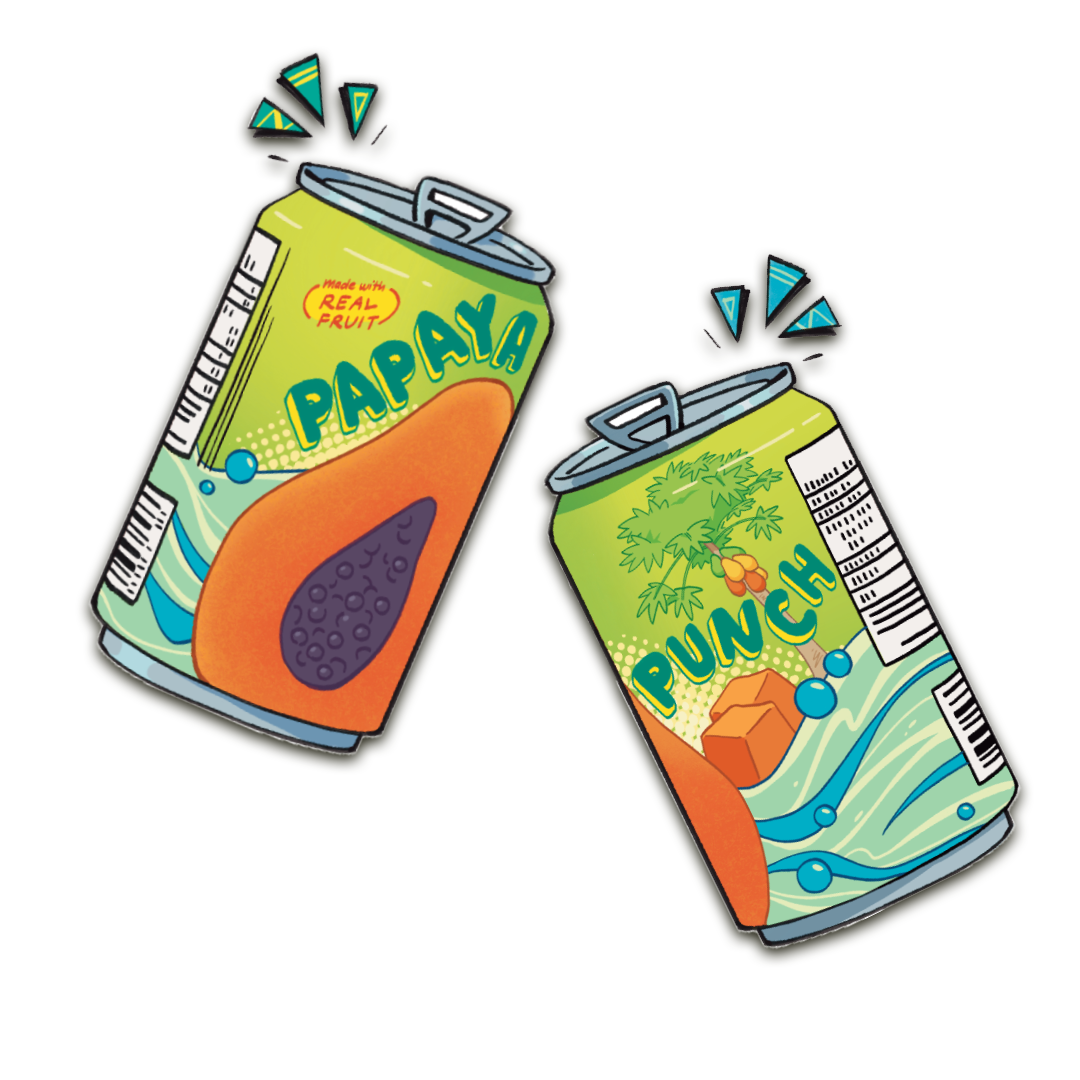 Papaya Punch Keychain