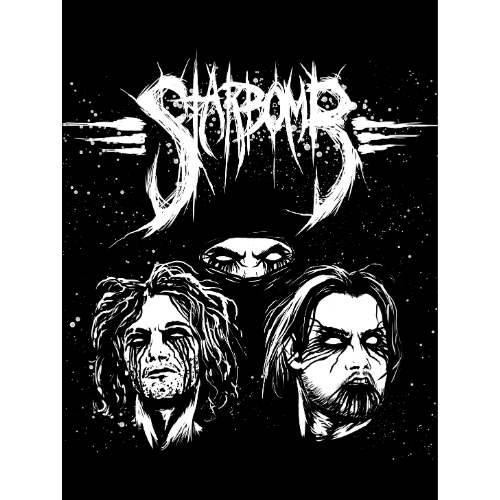 Glow-in-the-Dark Black Metal Poster