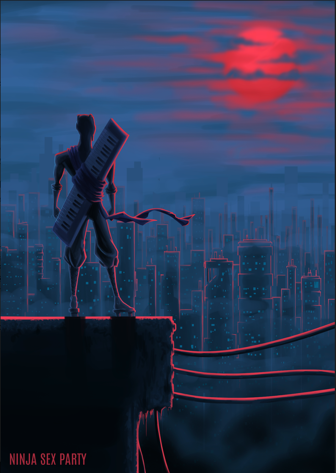 Ninja Brian City Poster